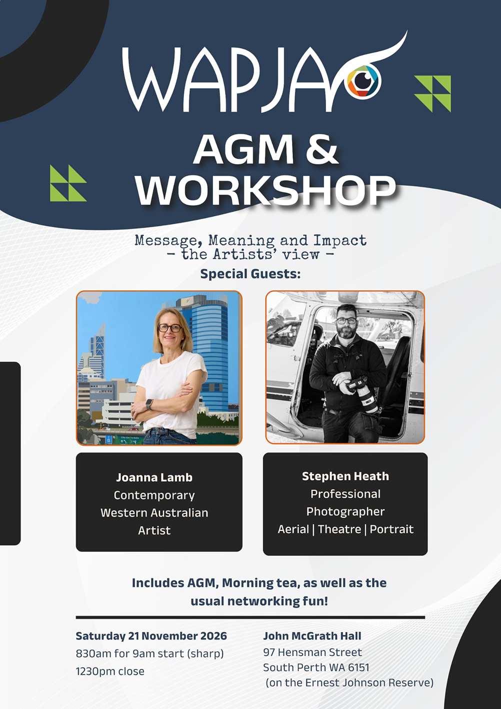 WAPJA Workshop &amp; AGM